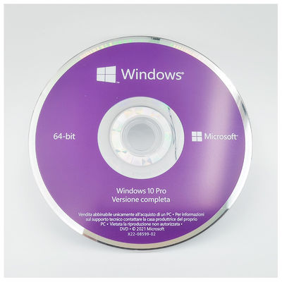 Genuine Win 10 Pro OEM Software - 64Bit DVD With English/French/Spanish Activation Key