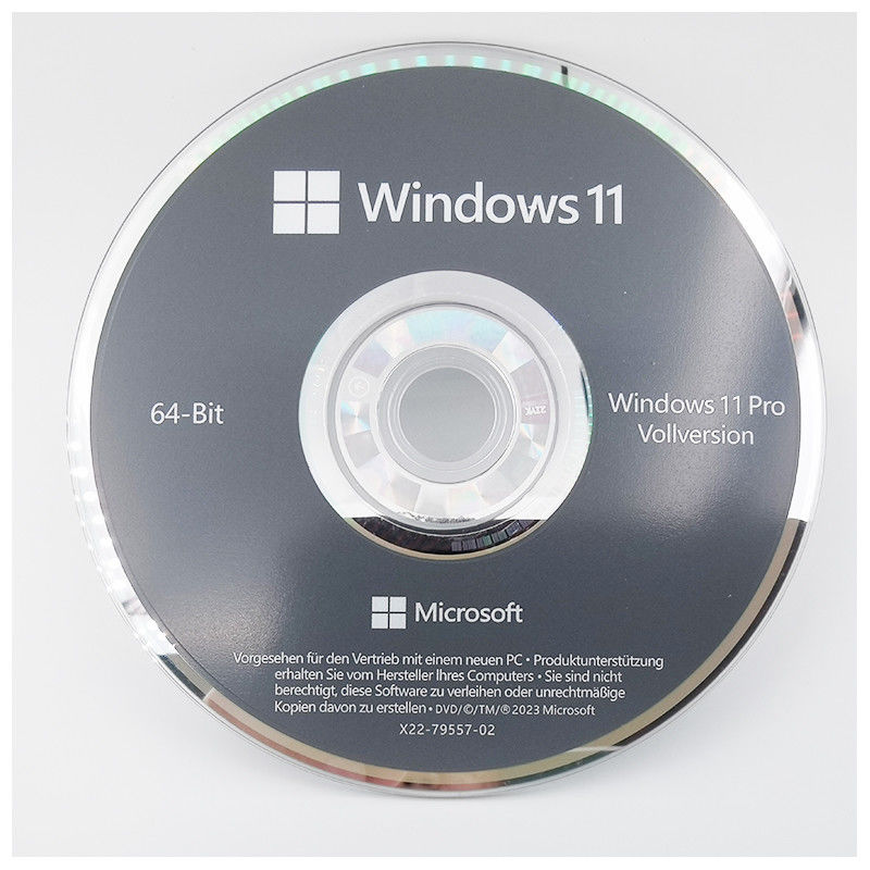 Microsoft Windows 11 Pro 64-Bit German DVD OEM System Builder Pack for New PC