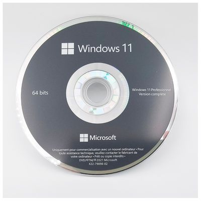 نسخه اصلی ویندوز 11 پرو DVD نسخه فرانسوی نسخه 64 بیتی مجوز سازنده سیستم برای کسب و کار