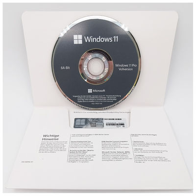نسخه اصلی ویندوز 11 پرو DVD OEM نسخه آلمانی 64 بیتی مجوز سازنده سیستم برای کسب و کار
