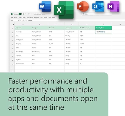 Microsoft Office 2024 - کلید جعبه خرده فروشی، مجوز دائمی برای ویندوز/مک