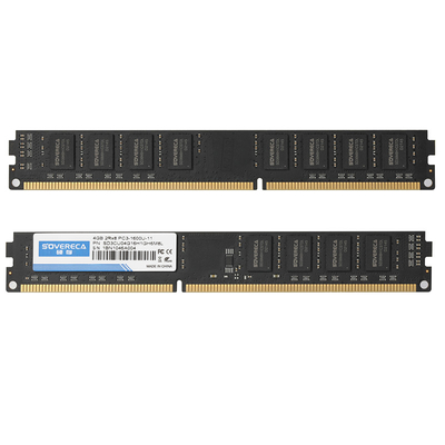 رم DDR3 4GB 1600MHz UDIMM 1.5V منبع برق JEDEC طراحی ایستاده غیر ECC