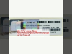 Win 11 Pro License Sticker پشتیبانی از زبان های مختلف ایتالیایی، کره ای، انگلیسی
