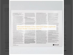 مایکروسافت ویندوز 11 پرو دی وی دی OEM ایتالیایی مجوز سازنده سیستم قانونی برای یک کامپیوتر